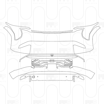 PPF prédécoupé KIA EV3 GT-Line 2025
