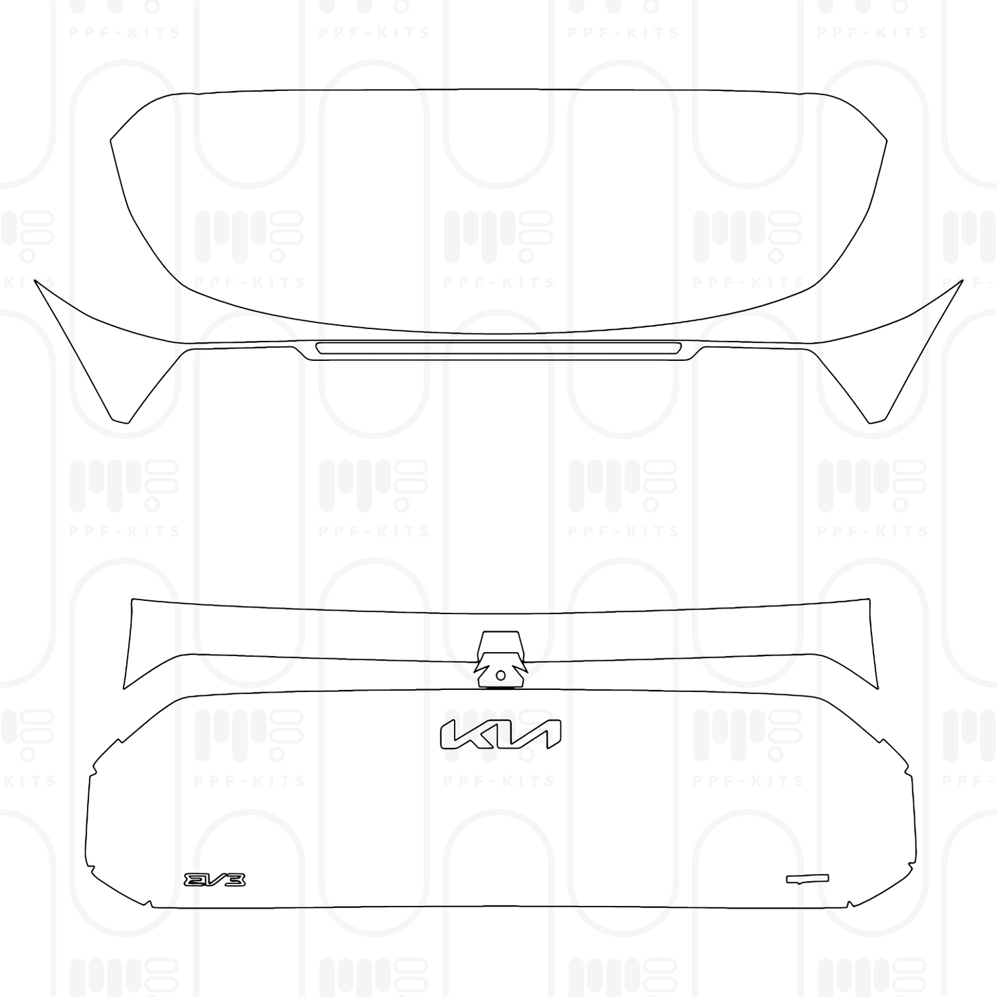 PPF prédécoupé KIA EV3 GT-Line 2025