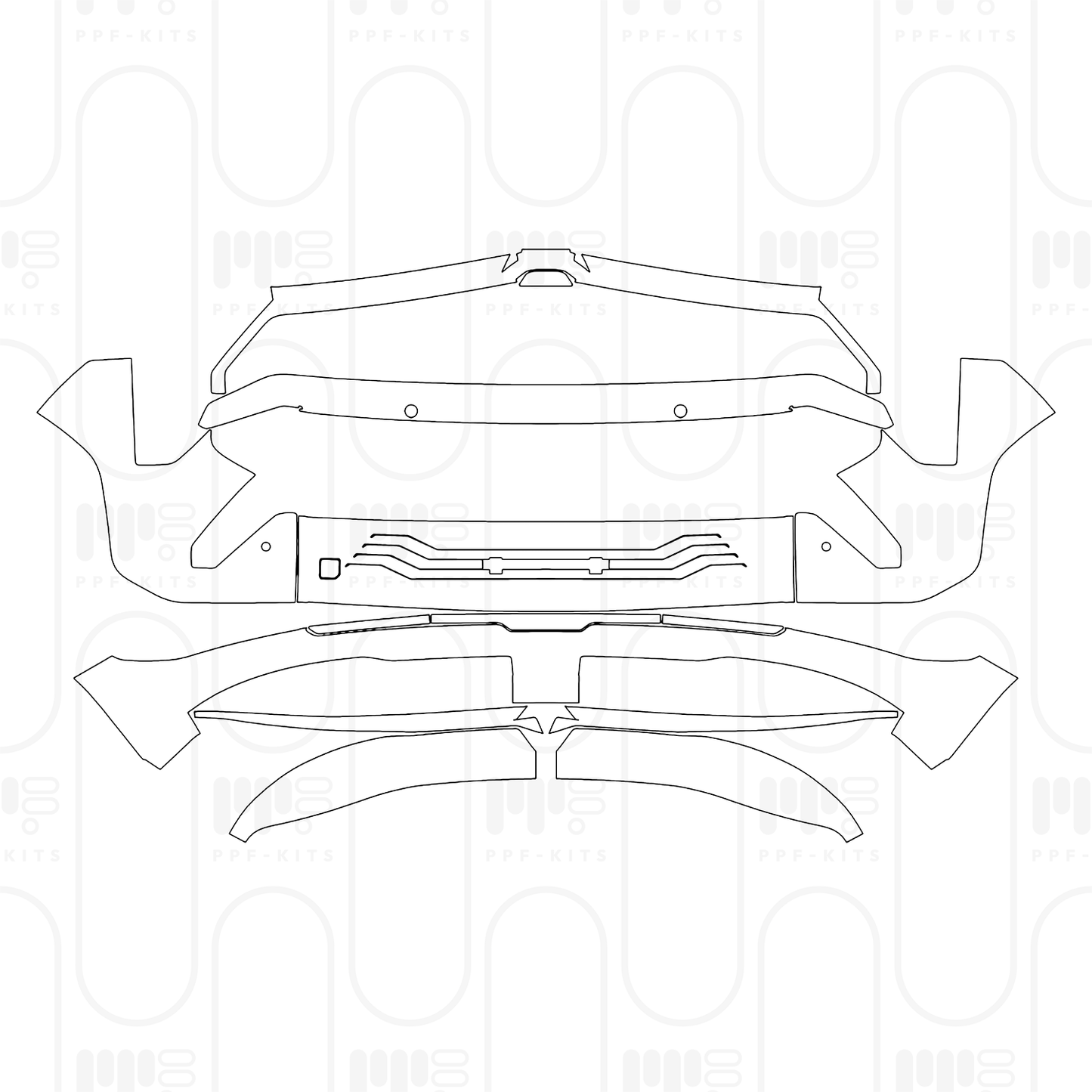 PPF prédécoupé KIA EV3 GT-Line 2025