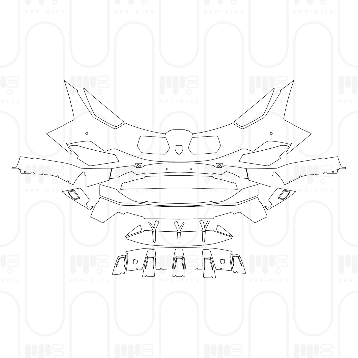 PPF prédécoupé Lamborghini Huracan Sterrato 2025