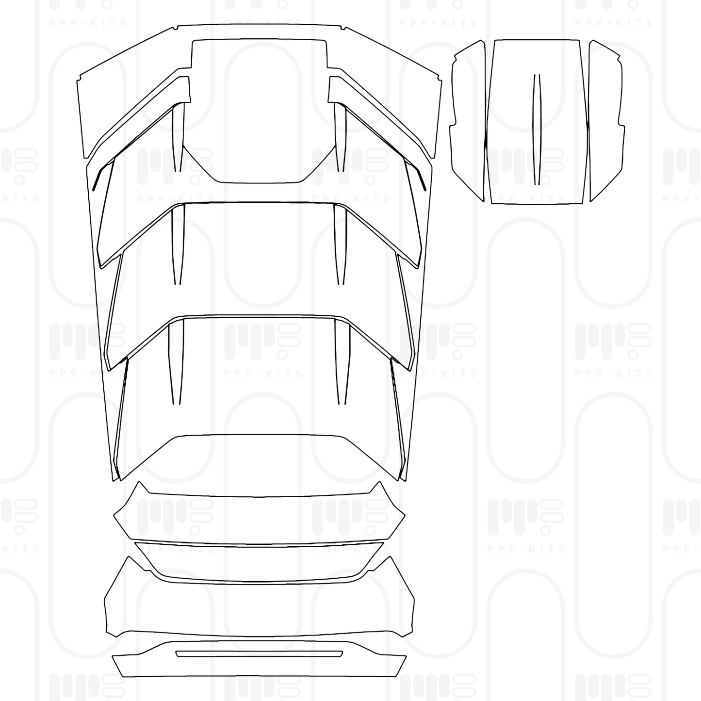 PPF prédécoupé Lamborghini Huracan Sterrato 2025