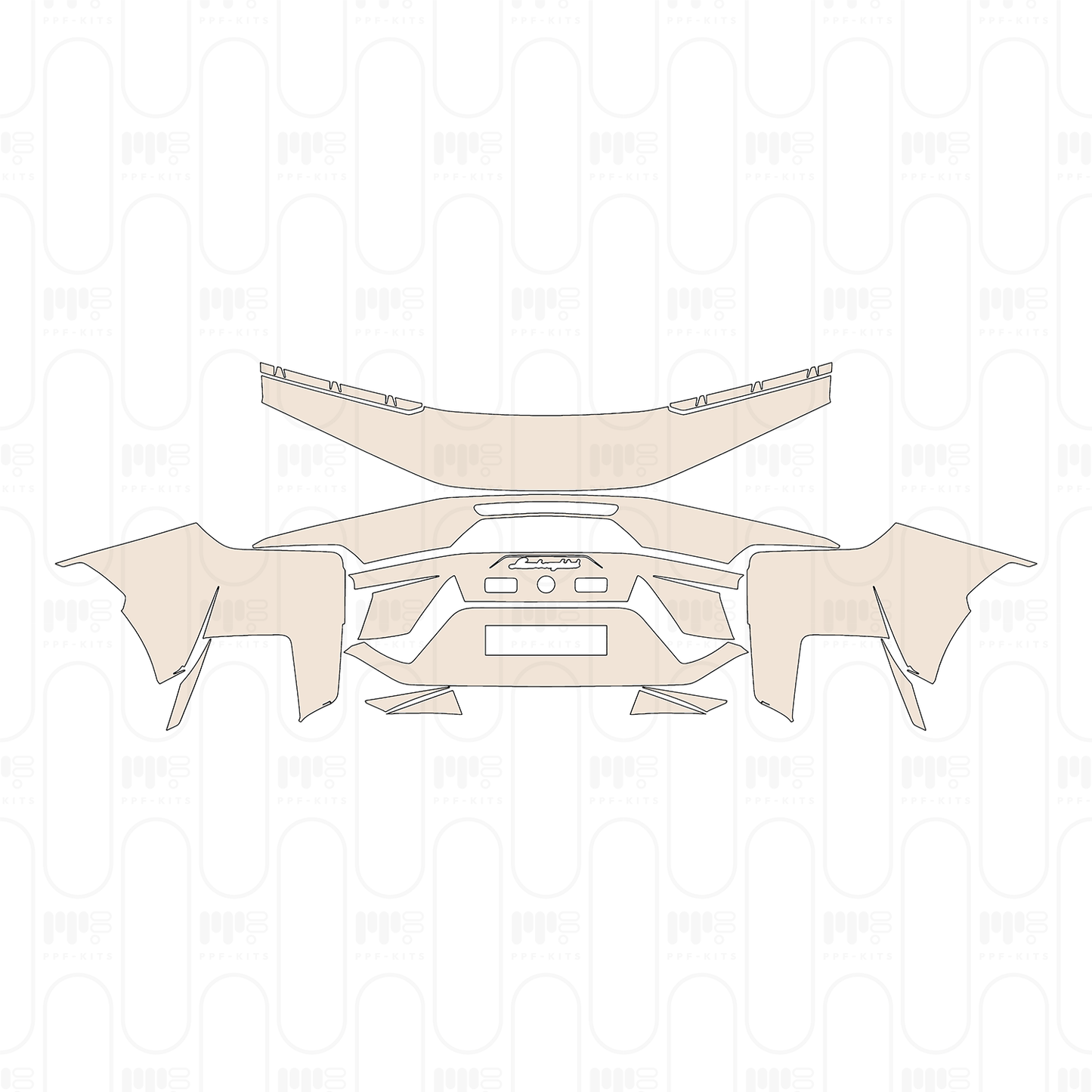 PPF prédécoupé Lamborghini Temerario 2025