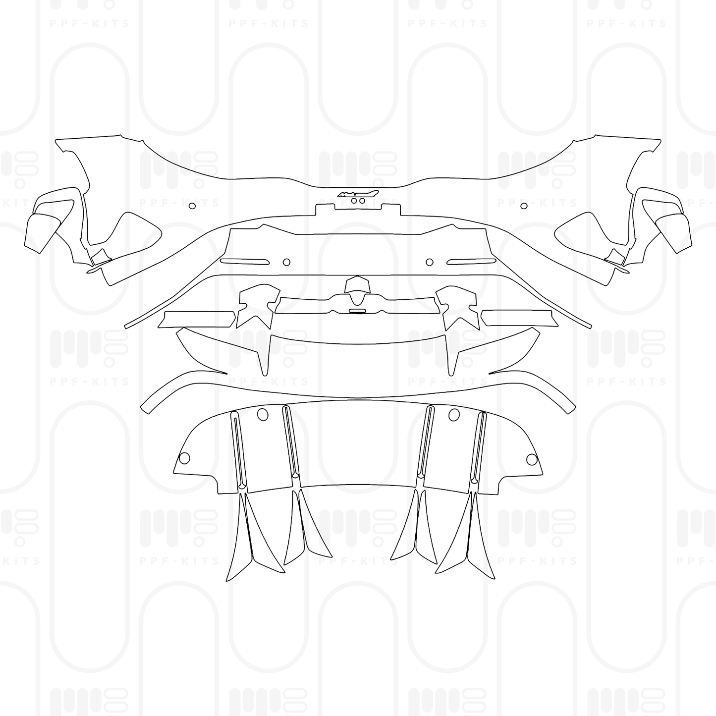 PPF prédécoupé McLaren 750S Coupe 2025