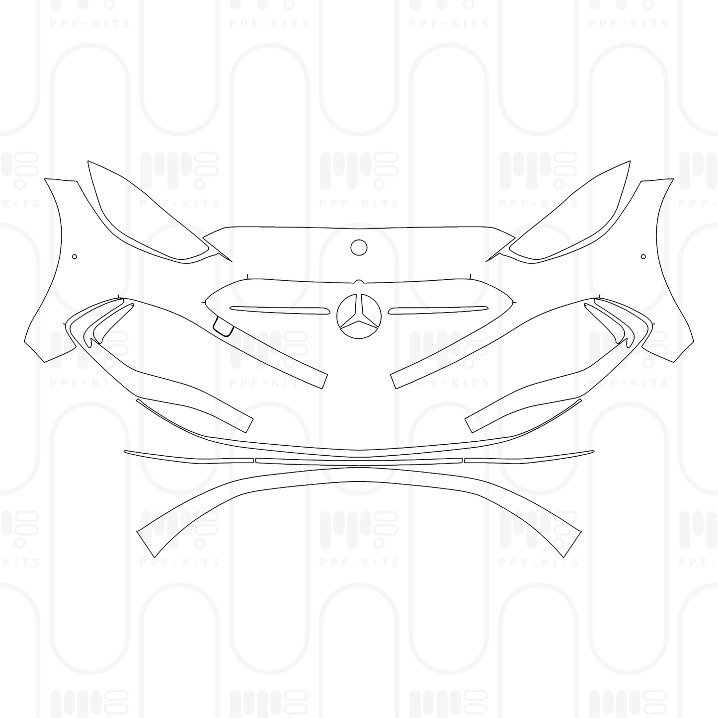 PPF prédécoupé Mercedes-Benz C Class Sedan AMG Line Extended Wheelbase 2025