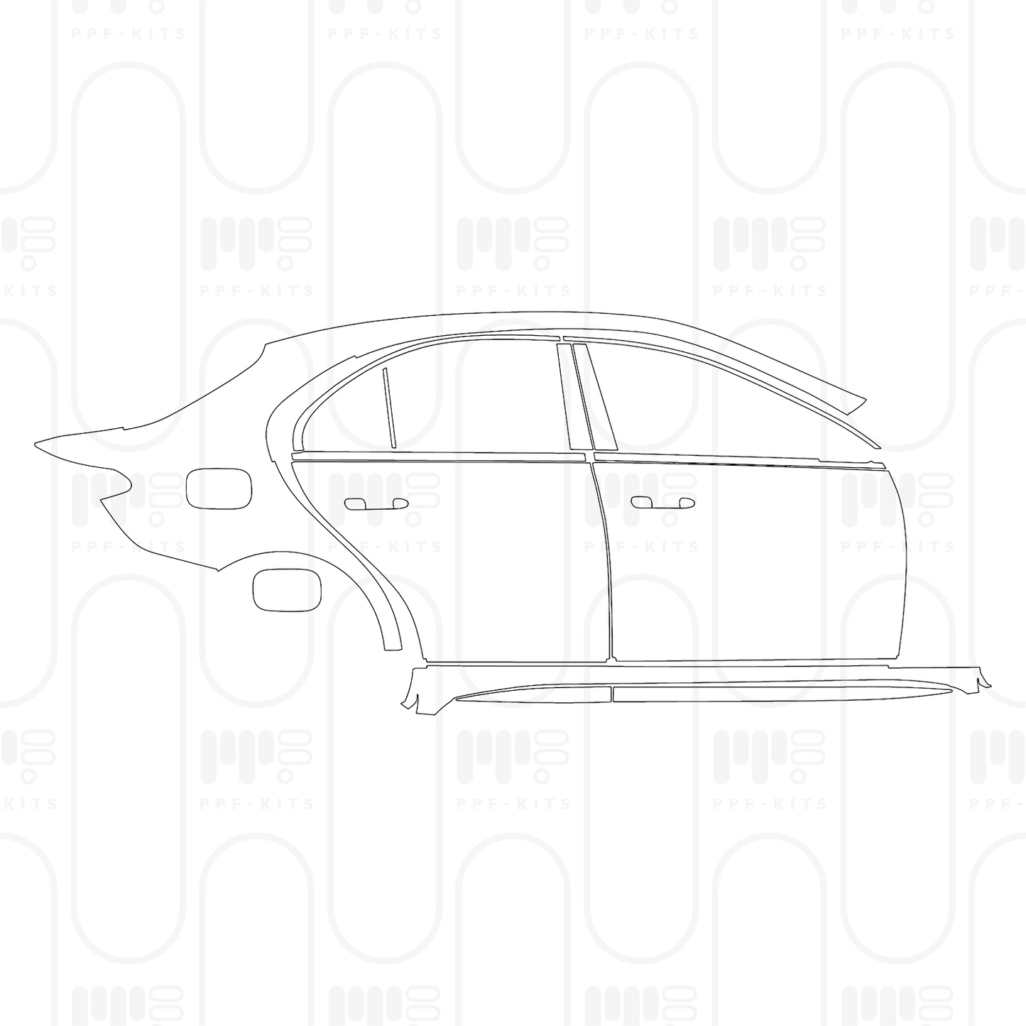 PPF prédécoupé Mercedes-Benz C Class Sedan AMG C43 2025