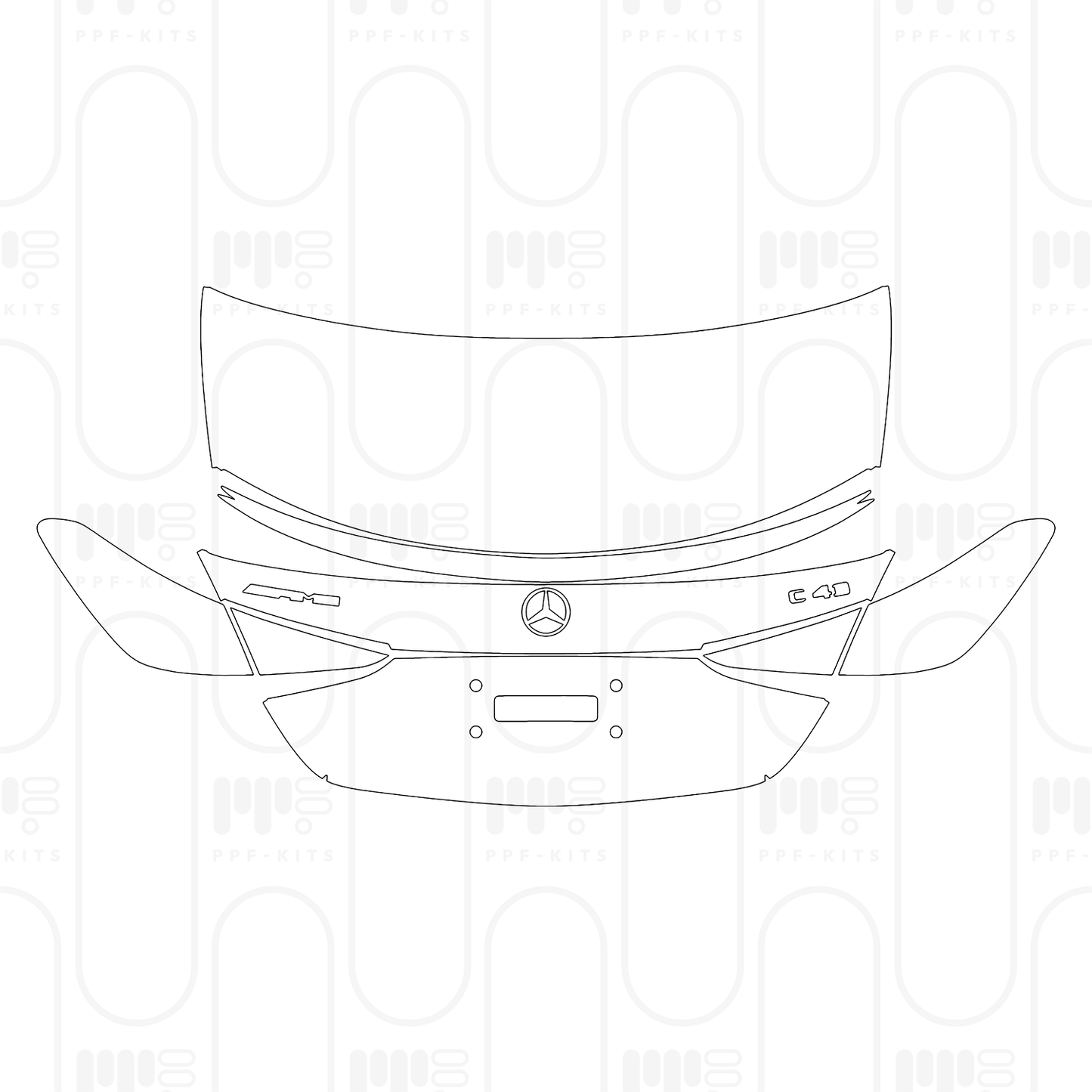 PPF prédécoupé Mercedes-Benz C Class Sedan AMG C43 2025