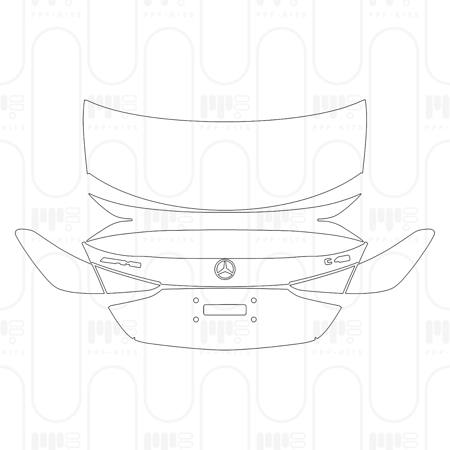PPF prédécoupé Mercedes-Benz C Class Sedan AMG C43 2025