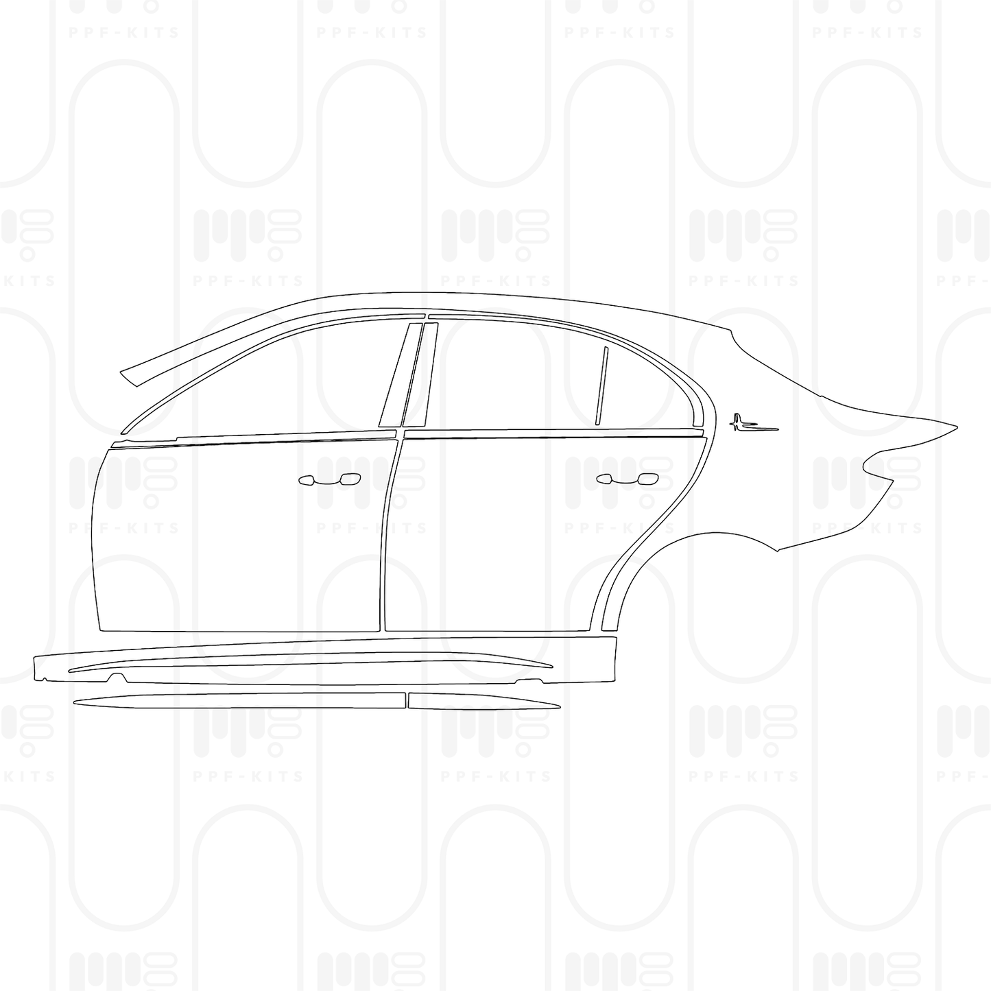 PPF prédécoupé Mercedes-Benz C Class Sedan AMG Line Extended Wheelbase 2025