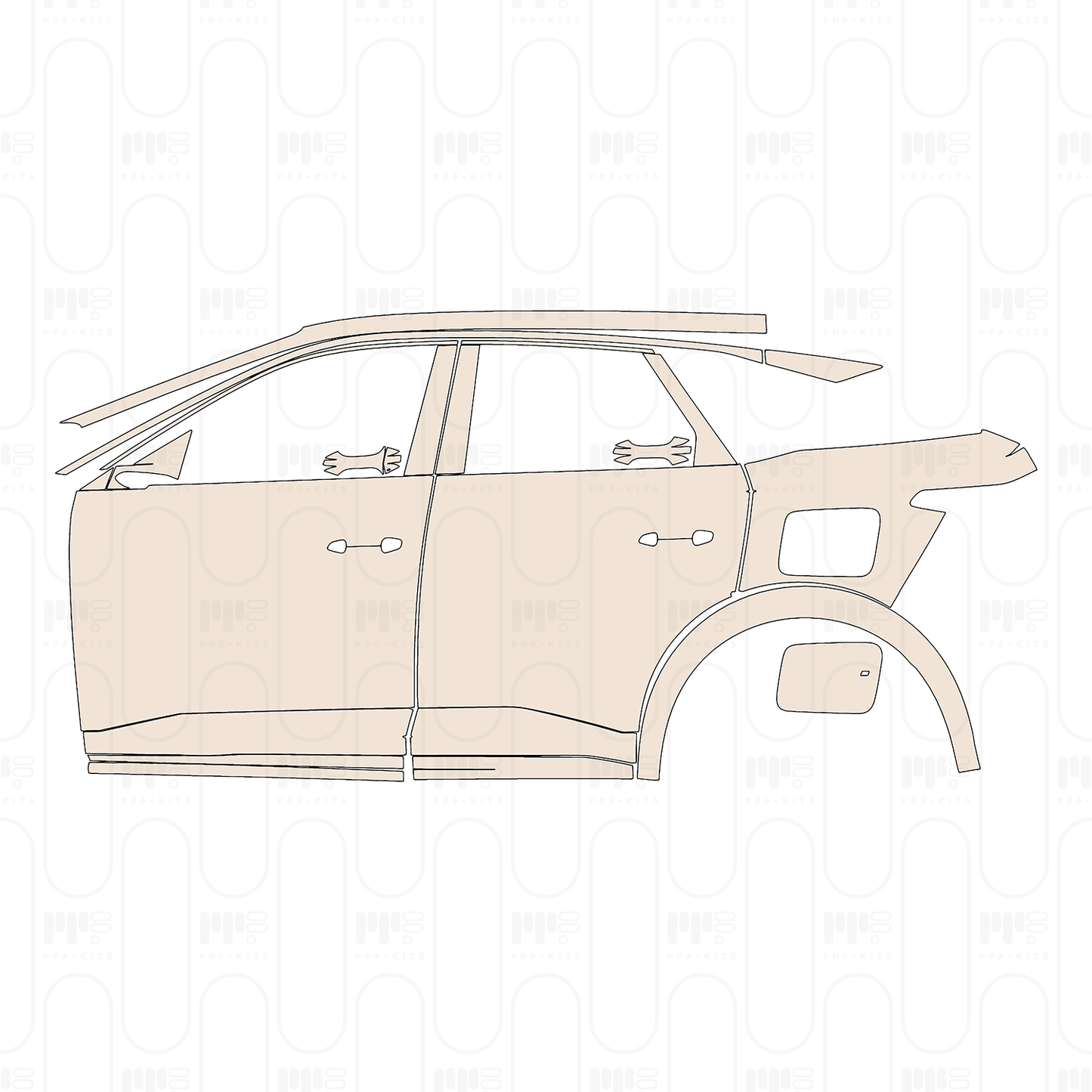 PPF prédécoupé Peugeot E-3008 (EU) GT 2025
