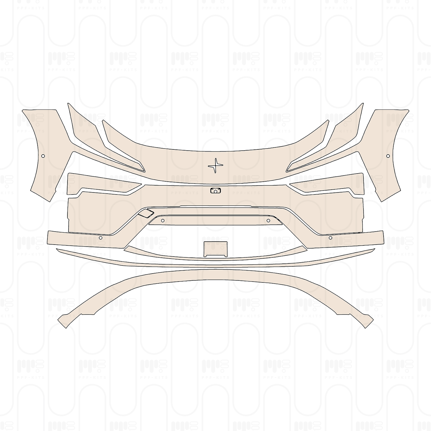 PPF prédécoupé Polestar 4 2024