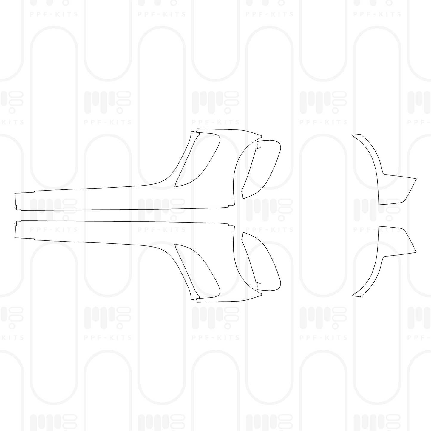PPF prédécoupé Porsche 718 Cayman GT4RS 2025