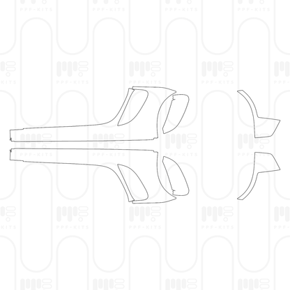 PPF prédécoupé Porsche 718 Cayman GT4RS 2025