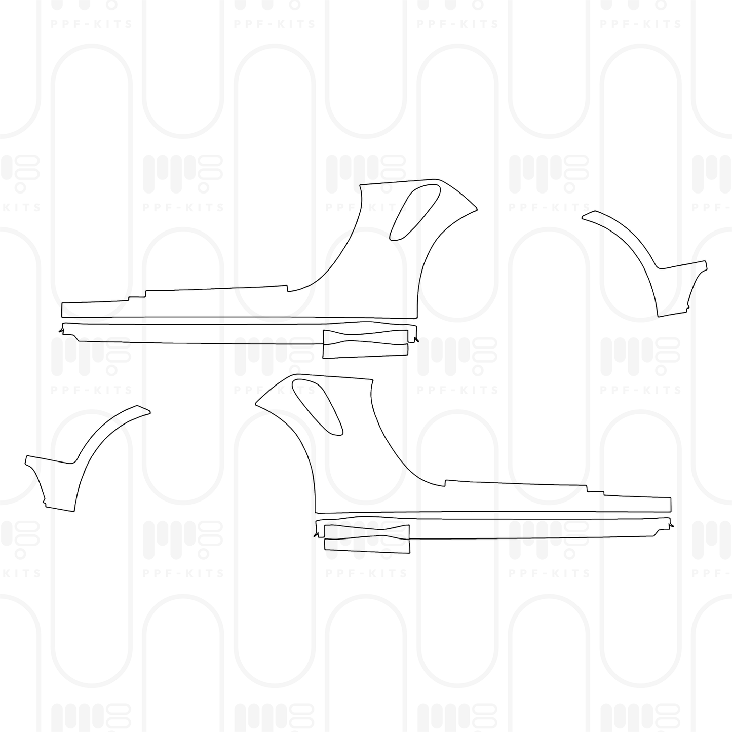PPF prédécoupé Porsche 911 Turbo Coupe 2024