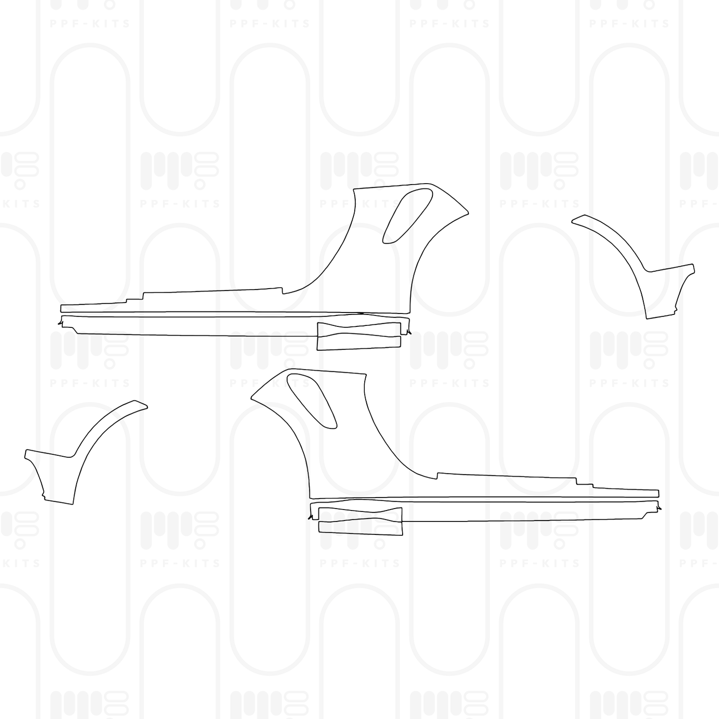 PPF prédécoupé Porsche 911 Turbo Coupe 2024