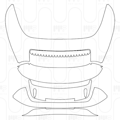 PPF prédécoupé Porsche 911 Turbo Cabriolet 2024