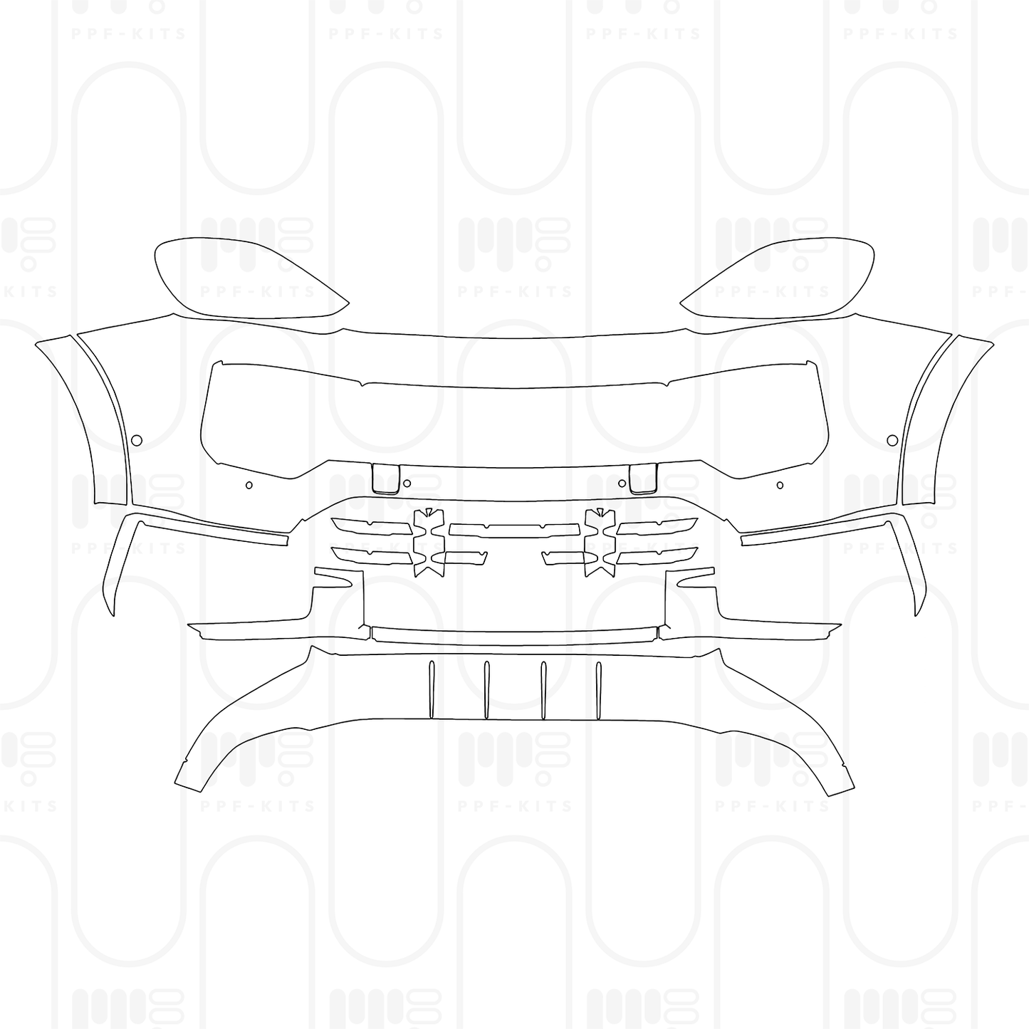 PPF prédécoupé Porsche Cayenne S E-Hybrid 2024