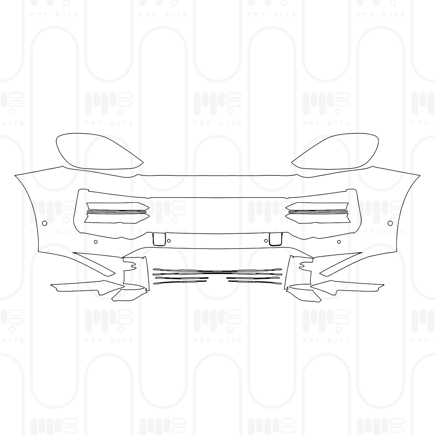 PPF prédécoupé Porsche Cayenne Turbo E-Hybrid 2025