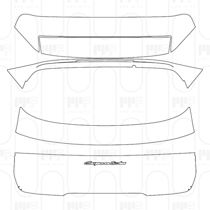 PPF prédécoupé Porsche Cayenne Turbo E-Hybrid 2025