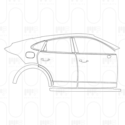 PPF prédécoupé Porsche Cayenne Coupe Cayenne GTS Coupe 2024