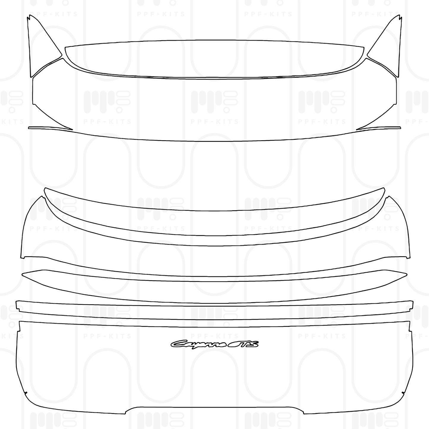 PPF prédécoupé Porsche Cayenne Coupe Cayenne GTS Coupe 2024
