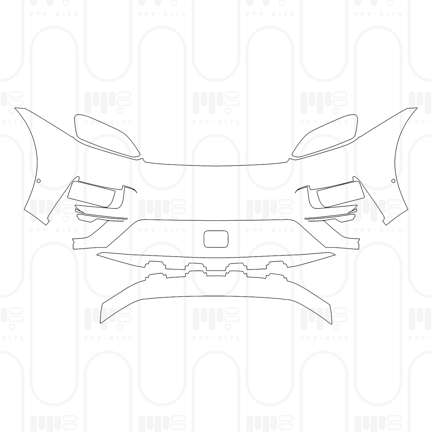 PPF prédécoupé Porsche Macan Electric Turbo 2025