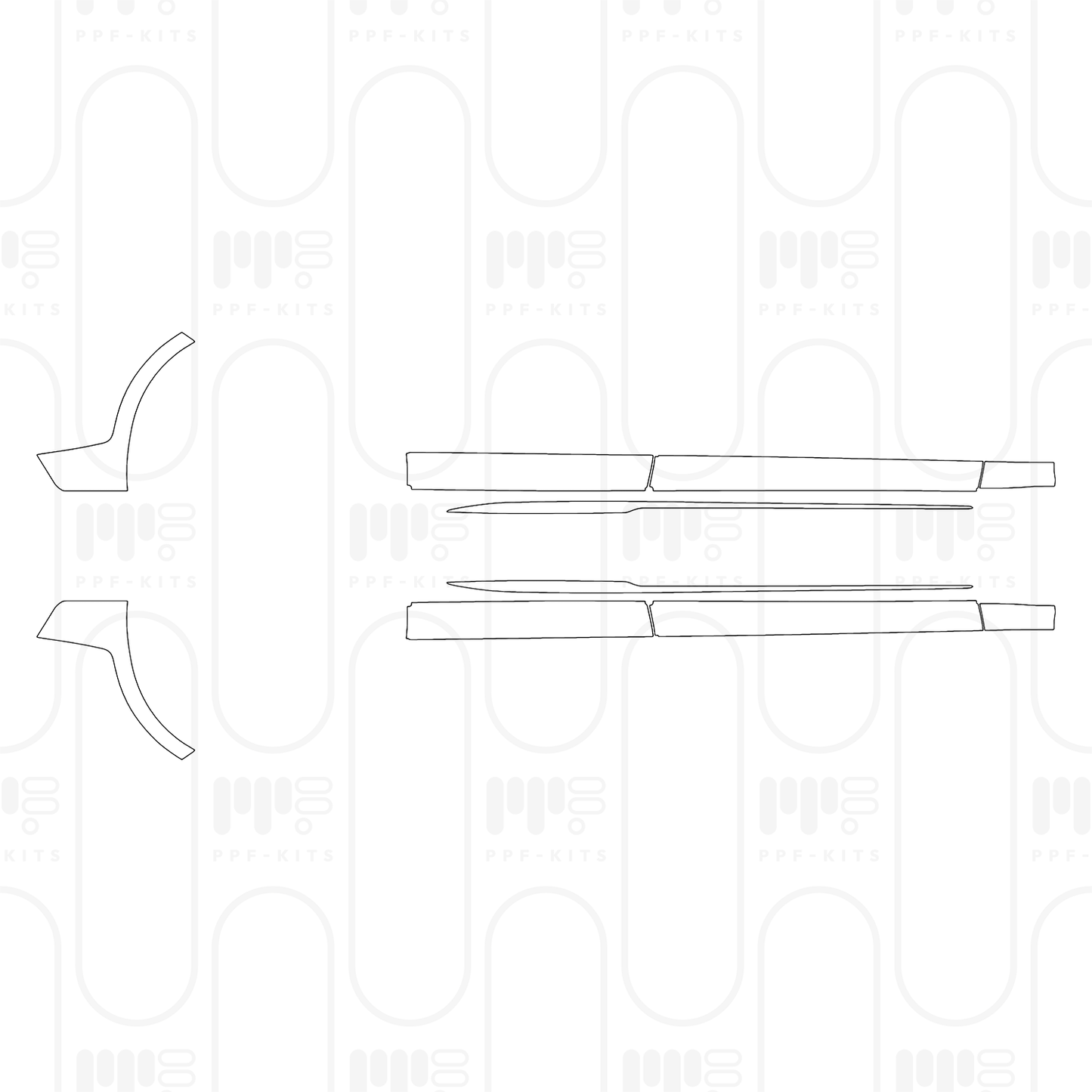 PPF prédécoupé Porsche Panamera Sedan Panamera 2024