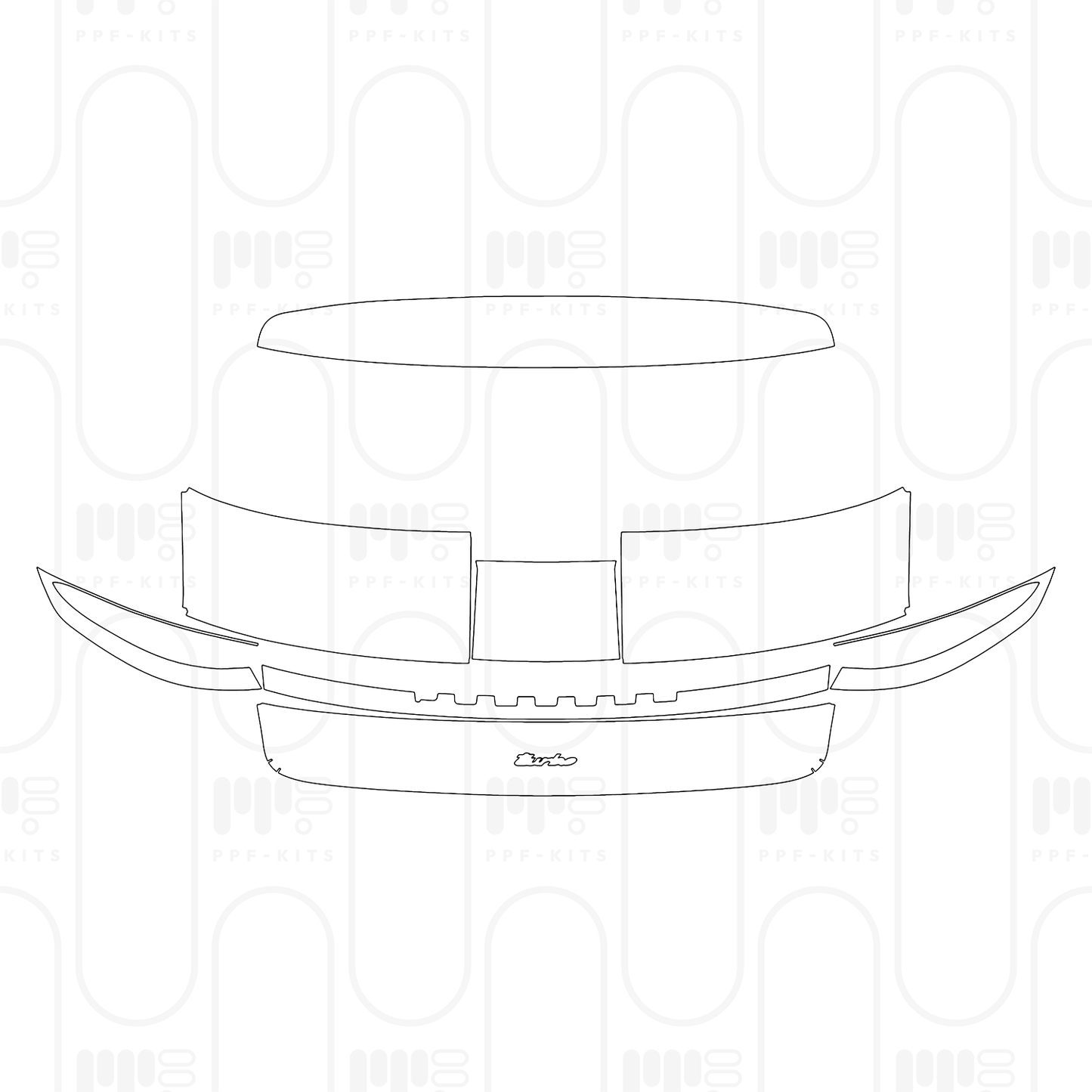 PPF prédécoupé Porsche Panamera Sedan Panamera Turbo E-Hybrid 2025