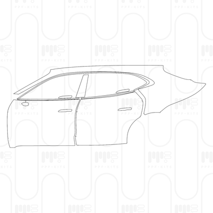 PPF prédécoupé Porsche Taycan Sport Turismo Taycan Turbo S Sport Turismo 2025