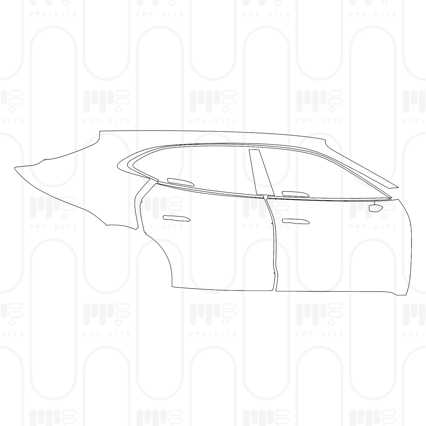 PPF prédécoupé Porsche Taycan Sport Turismo Taycan Turbo S Sport Turismo 2025