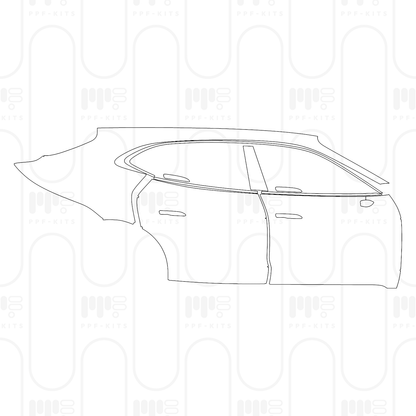 PPF prédécoupé Porsche Taycan Sport Turismo Taycan Turbo S Sport Turismo 2025