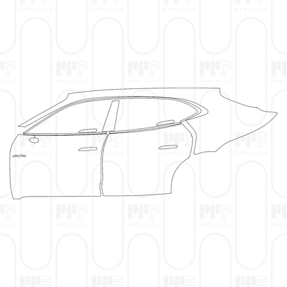 PPF prédécoupé Porsche Taycan Sport Turismo Taycan Turbo S Sport Turismo 2025