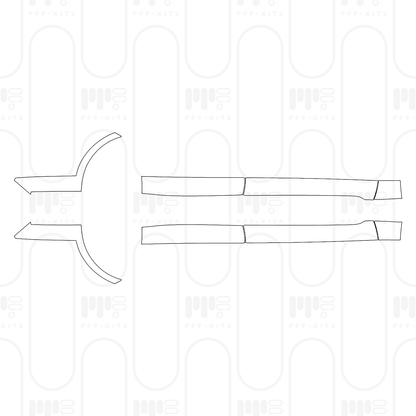 PPF prédécoupé Porsche Taycan Sport Turismo Taycan 4S Sport Turismo 2025
