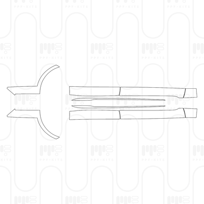 PPF prédécoupé Porsche Taycan Sport Turismo Taycan Turbo S Sport Turismo 2025