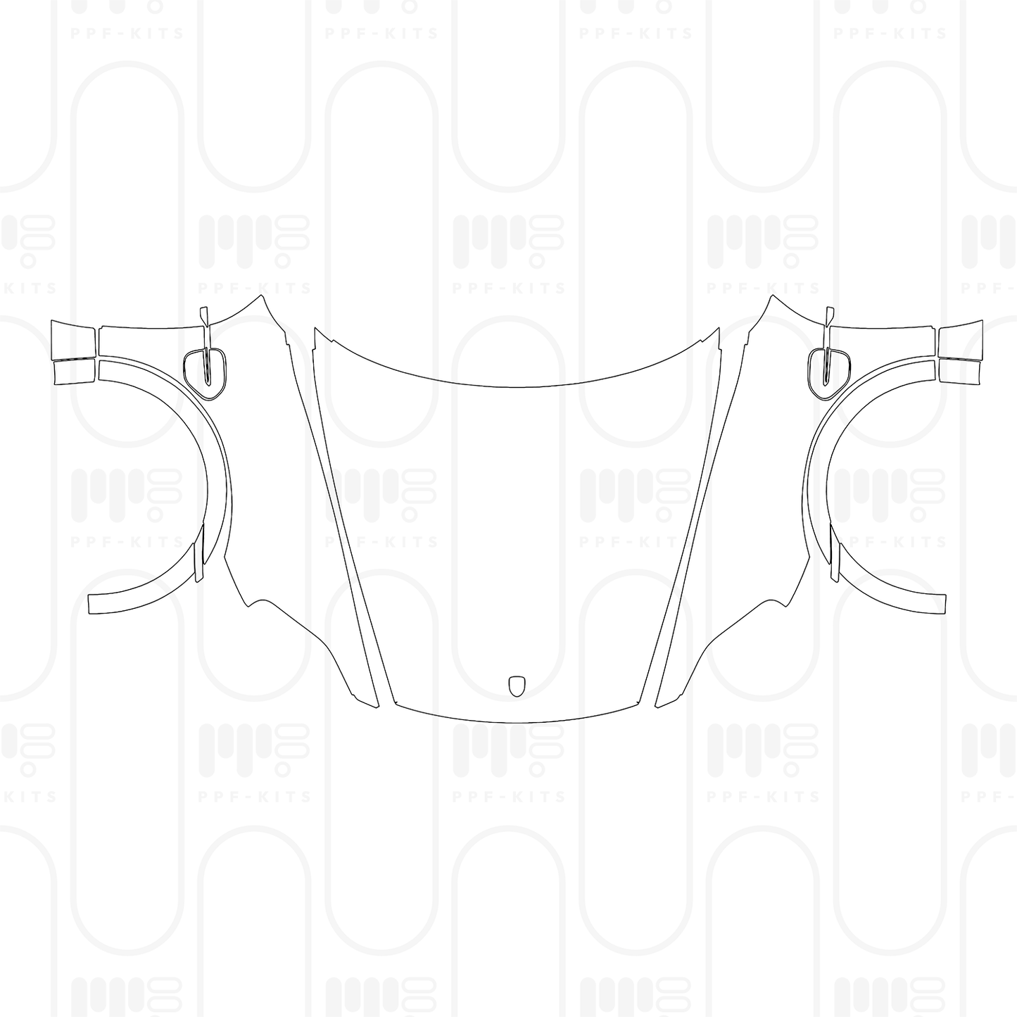 PPF prédécoupé Porsche Taycan Cross Turismo Taycan Turbo S Cross Turismo 2024