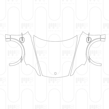 PPF prédécoupé Porsche Taycan Cross Turismo Taycan Turbo S Cross Turismo 2024