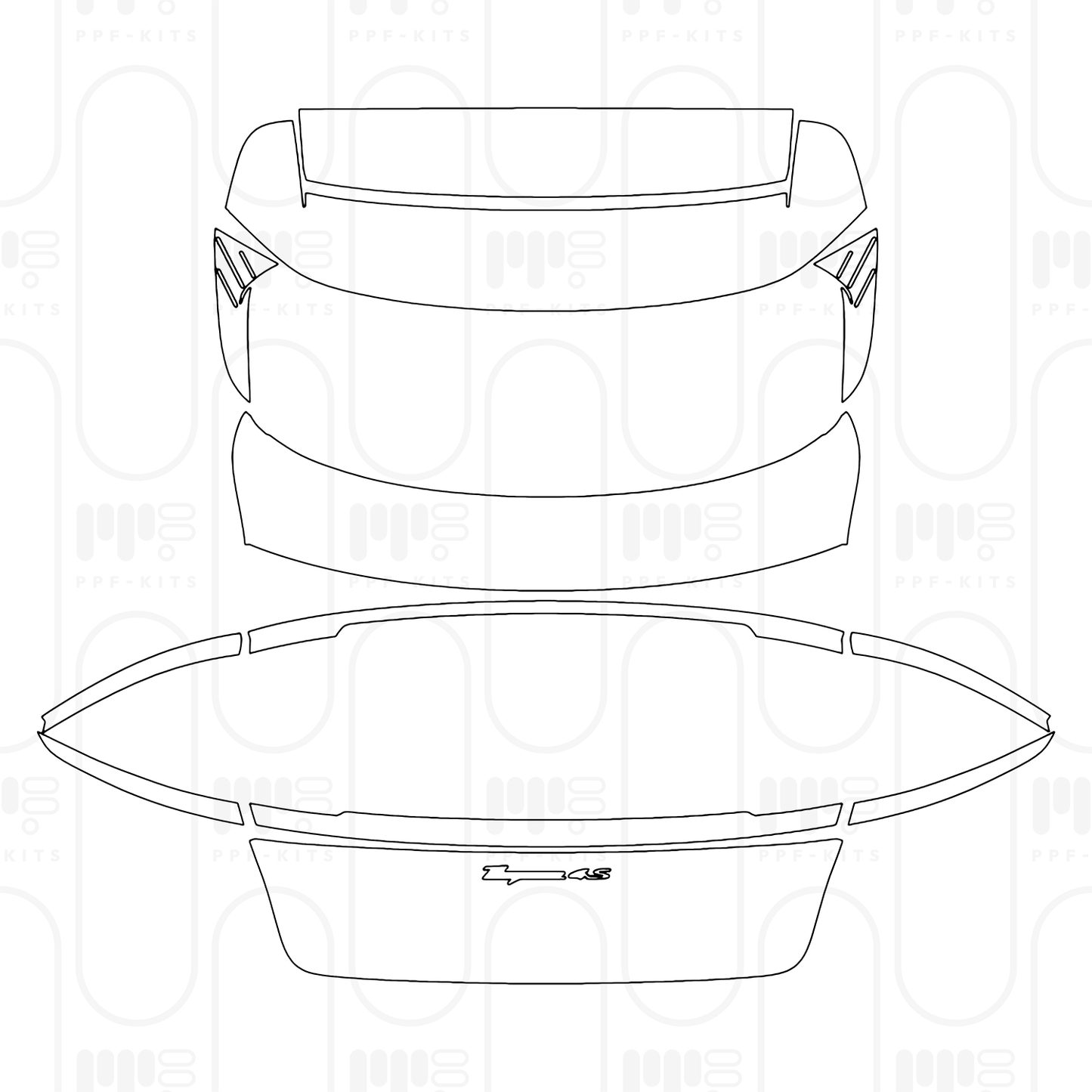 PPF prédécoupé Porsche Taycan Cross Turismo Taycan 4S Cross Turismo 2025