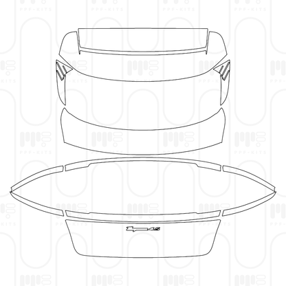 PPF prédécoupé Porsche Taycan Cross Turismo Taycan 4S Cross Turismo 2025