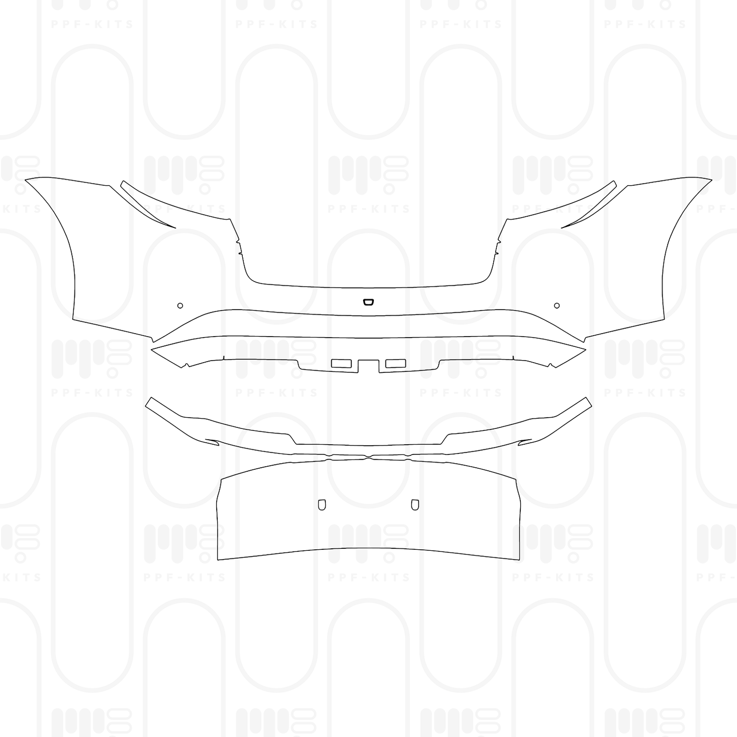 PPF prédécoupé Porsche Taycan Cross Turismo Taycan 4S Cross Turismo 2025