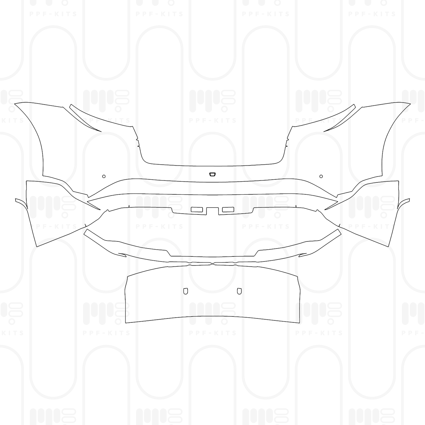 PPF prédécoupé Porsche Taycan Cross Turismo Taycan 4S Cross Turismo 2025