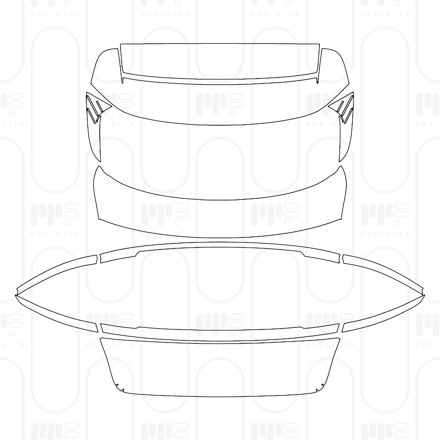 PPF prédécoupé Porsche Taycan Cross Turismo Taycan 4 Cross Turismo 2025