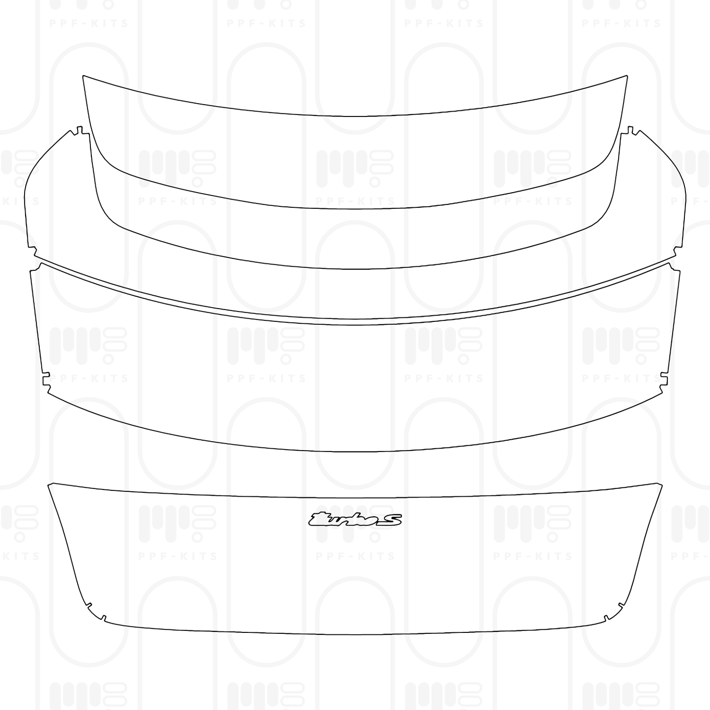 PPF prédécoupé Porsche Taycan Sedan Taycan Turbo S 2025