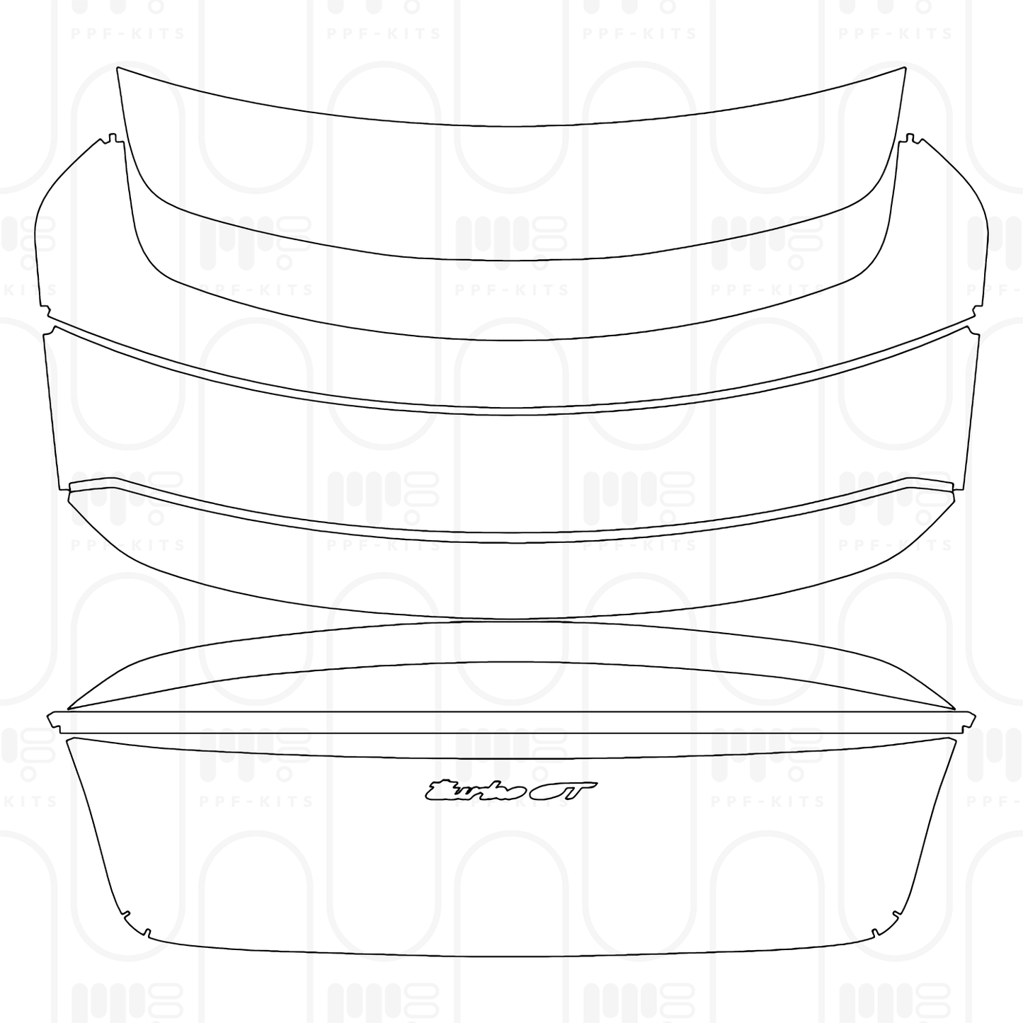 PPF prédécoupé Porsche Taycan Sedan Taycan Turbo GT 2025