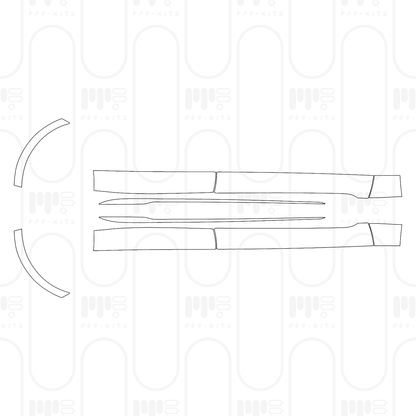 PPF prédécoupé Porsche Taycan Sedan Taycan Turbo GT with Weissach Package 2025
