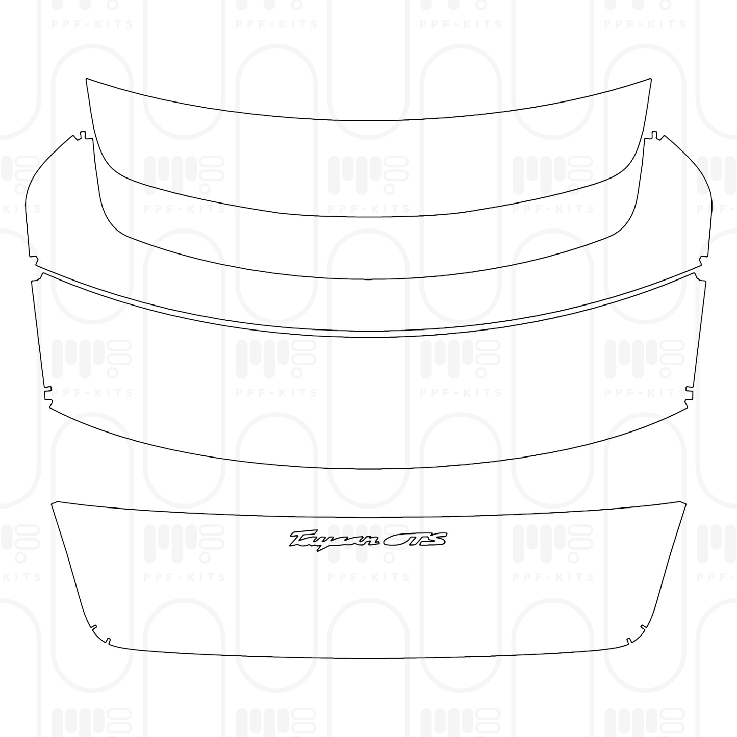 PPF prédécoupé Porsche Taycan Sedan Taycan GTS 2025