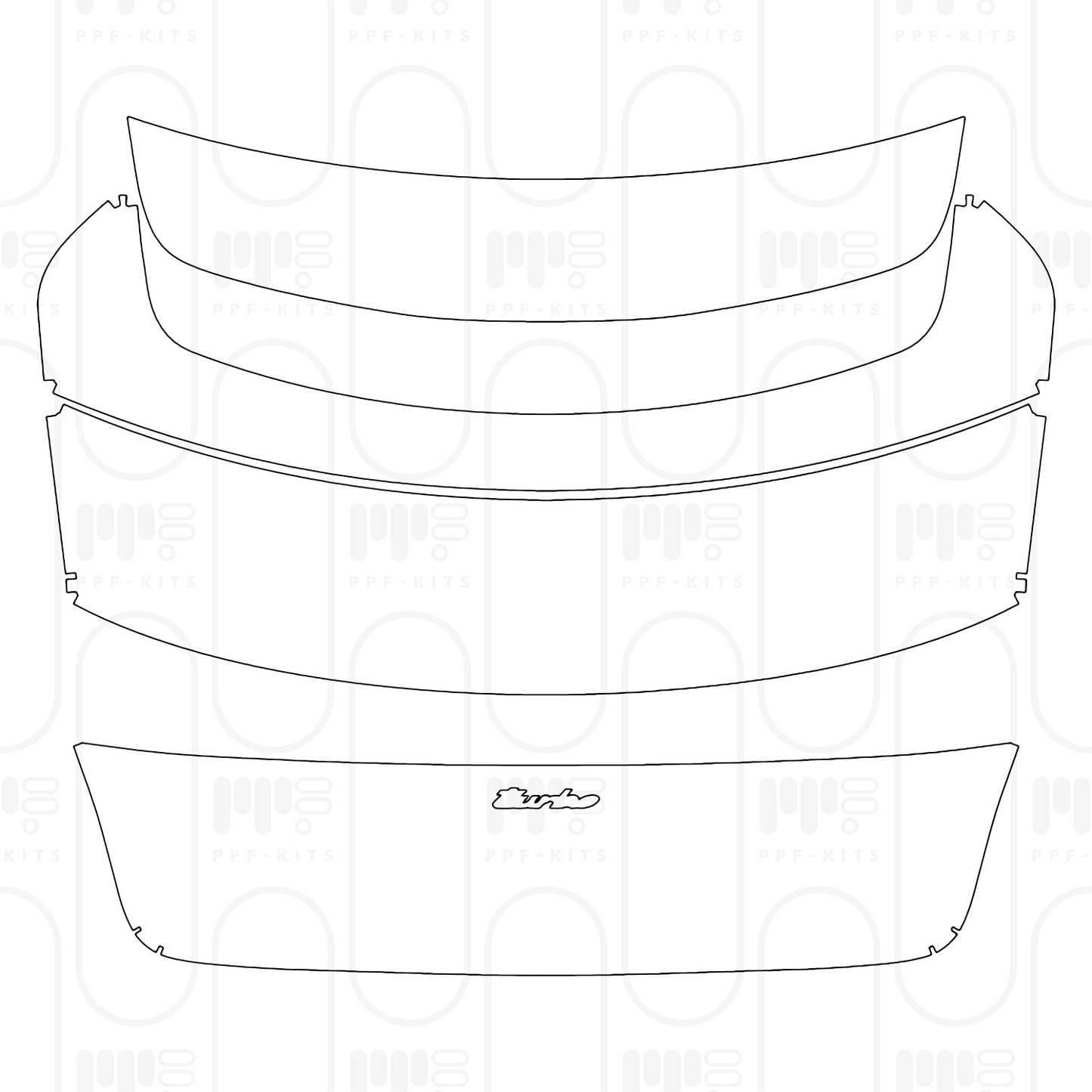 PPF prédécoupé Porsche Taycan Sedan Taycan Turbo 2025
