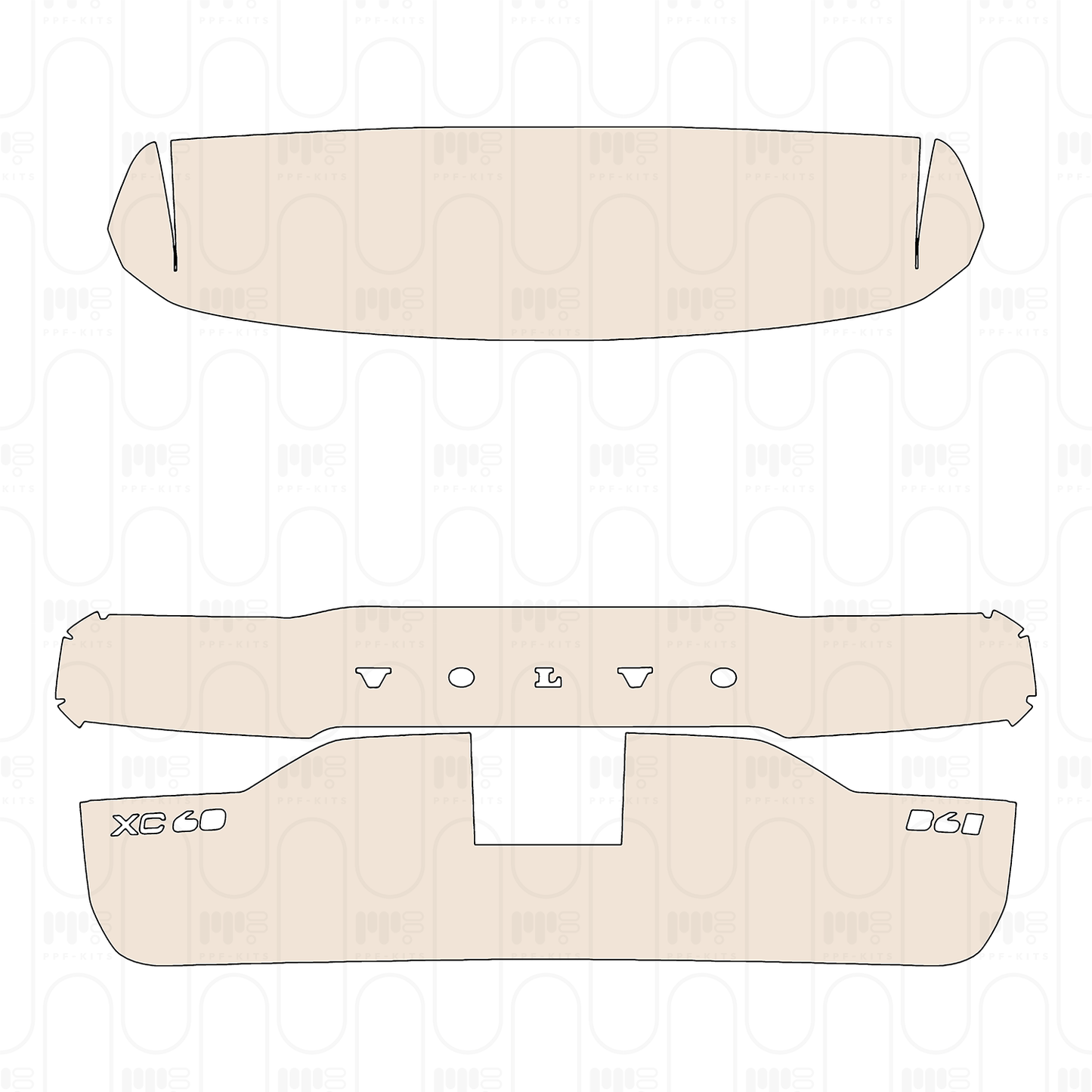 PPF prédécoupé Volvo XC60 R-Design 2025