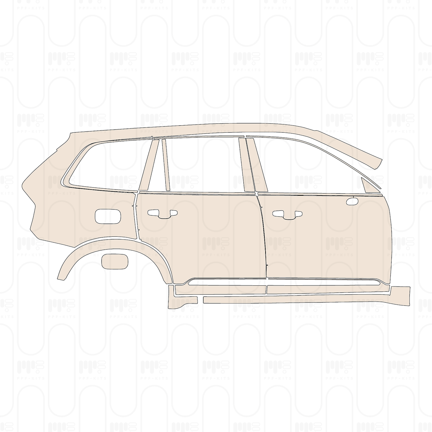 PPF prédécoupé Volvo XC90 Recharge 2025