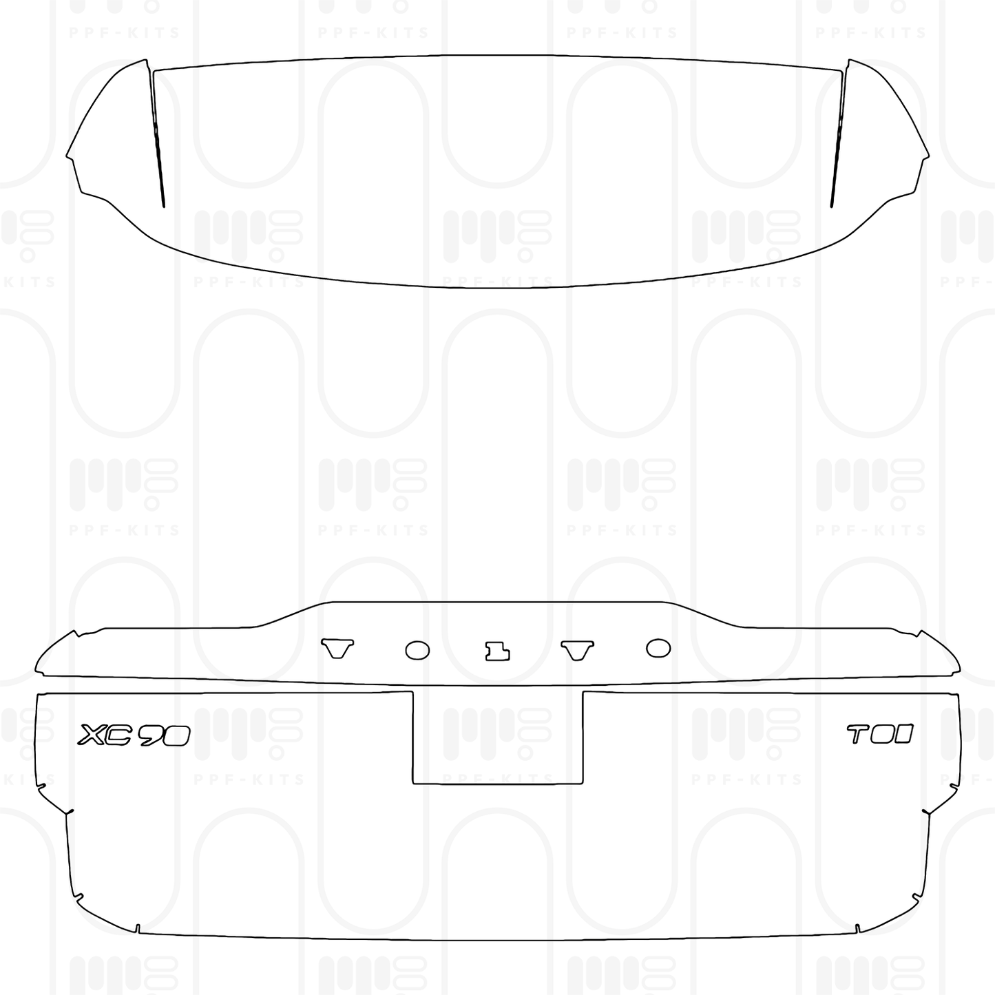 PPF prédécoupé Volvo XC90 Recharge 2025
