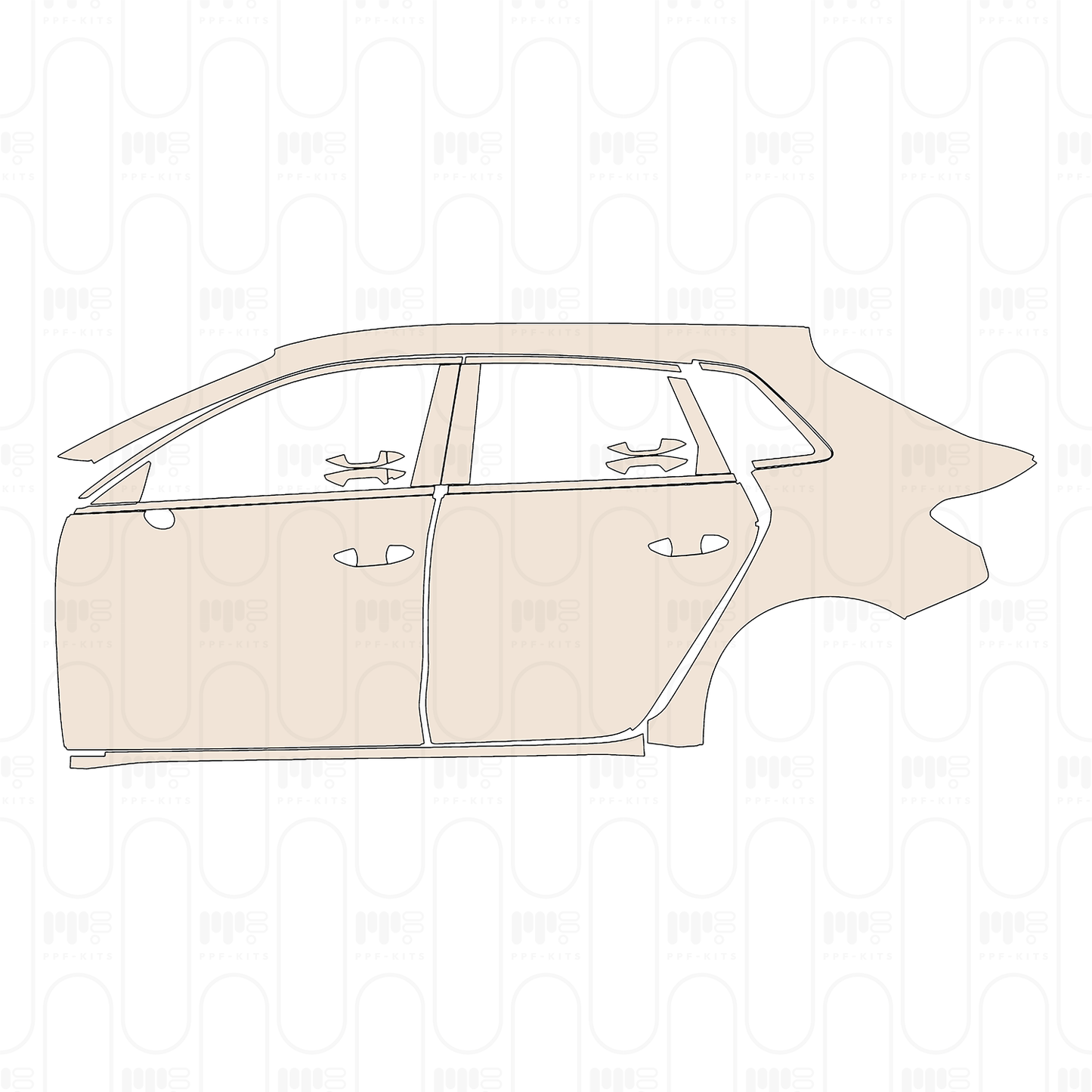 PPF prédécoupé Audi A3 Sportback Base 2024