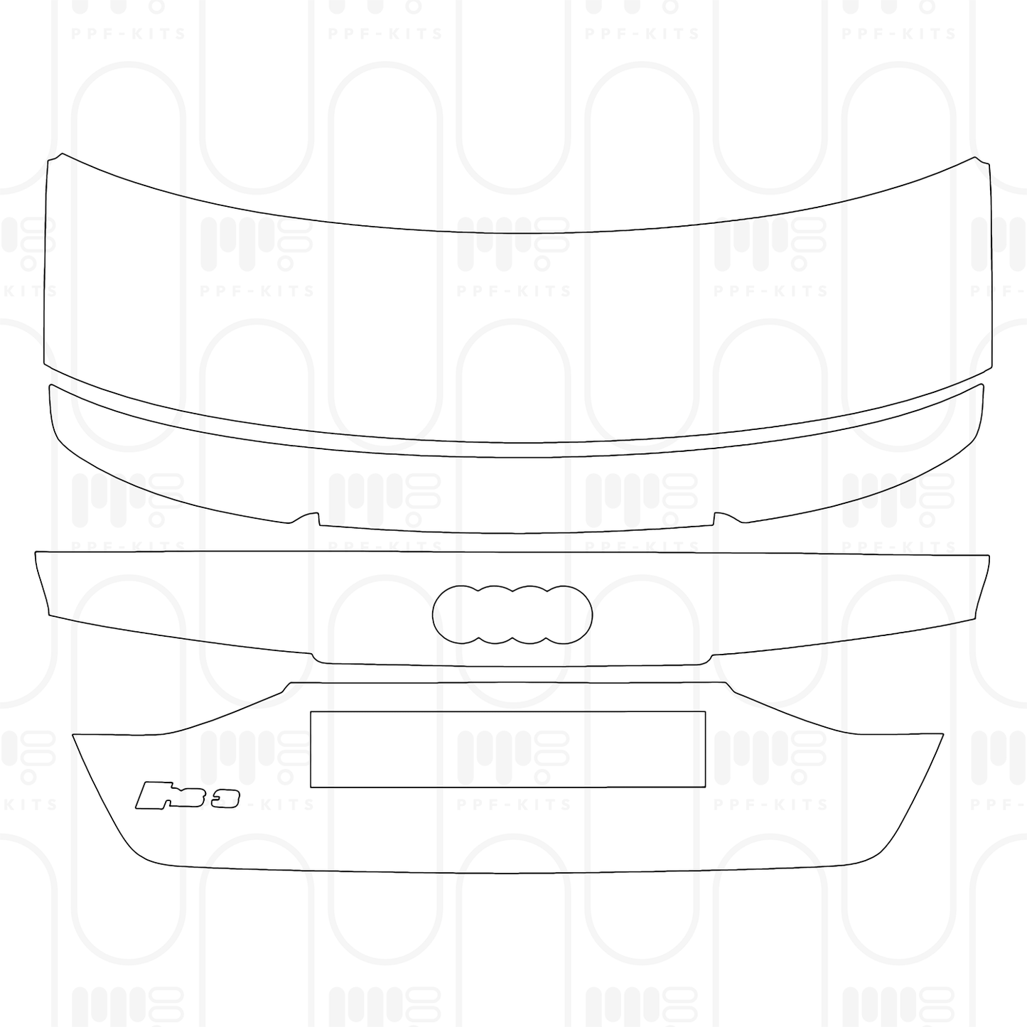 PPF prédécoupé Audi A3 Sedan RS3 2024
